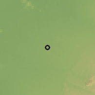 Shaded relief of the 55 km around Parral, drawn from the GMTED2010 grid
