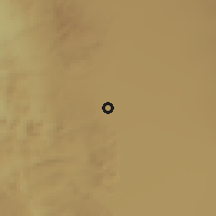Shaded relief of the 58 km around Pozo Almonte, drawn from the GMTED2010 grid