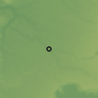 Shaded relief of the 53 km around Cancura, drawn from the GMTED2010 grid