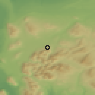 Shaded relief of the 49 km around René Schneider, drawn from the GMTED2010 grid