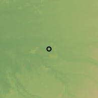 Shaded relief of the 54 km around San Carlos de Purén, drawn from the GMTED2010 grid
