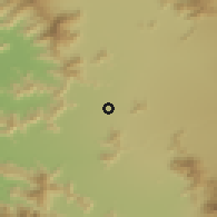 Shaded relief of the 55 km around San Ignacio, drawn from the GMTED2010 grid