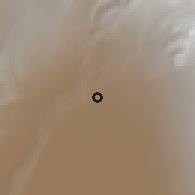 Shaded relief of the 58 km around San Pedro de Atacama, drawn from the GMTED2010 grid