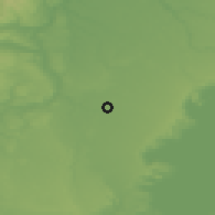 Shaded relief of the 53 km around Casma, drawn from the GMTED2010 grid