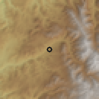 Shaded relief of the 56 km around Serón, drawn from the GMTED2010 grid