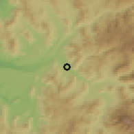 Shaded relief of the 56 km around Sotaquí, drawn from the GMTED2010 grid
