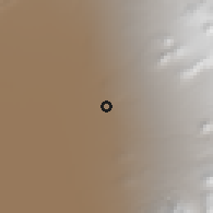 Shaded relief of the 58 km around Toconao, drawn from the GMTED2010 grid