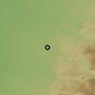 Shaded relief of the 54 km around Tres Esquinas, drawn from the GMTED2010 grid