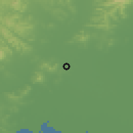 Shaded relief of the 53 km around Dalinghe, drawn from the GMTED2010 grid