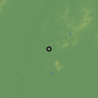 Shaded relief of the 56 km around Dangtu, drawn from the GMTED2010 grid