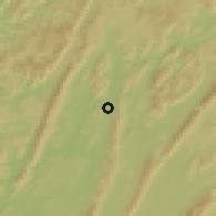 Shaded relief of the 56 km around Daxian, drawn from the GMTED2010 grid