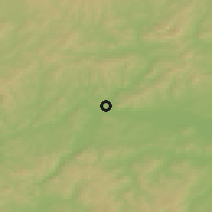 Shaded relief of the 51 km around Didao, drawn from the GMTED2010 grid