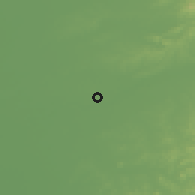 Shaded relief of the 53 km around Dongling, drawn from the GMTED2010 grid