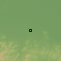 Shaded relief of the 51 km around Fulitun, drawn from the GMTED2010 grid