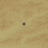 Shaded relief of the 49 km around Genhe, drawn from the GMTED2010 grid