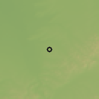 Shaded relief of the 52 km around Gongzhuling, drawn from the GMTED2010 grid