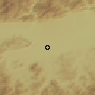 Shaded relief of the 55 km around Hanzhong, drawn from the GMTED2010 grid