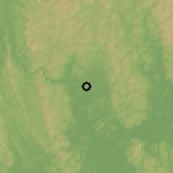 Shaded relief of the 58 km around Heshan, drawn from the GMTED2010 grid
