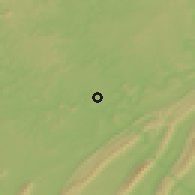 Shaded relief of the 56 km around Heyang, drawn from the GMTED2010 grid
