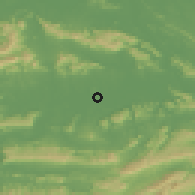 Shaded relief of the 56 km around Baisha, drawn from the GMTED2010 grid