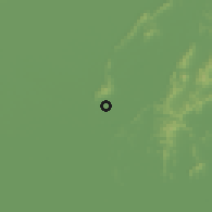 Shaded relief of the 55 km around Huaibei, drawn from the GMTED2010 grid
