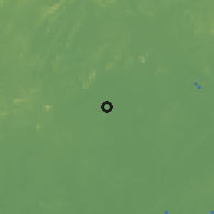 Shaded relief of the 58 km around Huazhou, drawn from the GMTED2010 grid