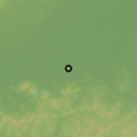 Shaded relief of the 51 km around Jiamusi, drawn from the GMTED2010 grid