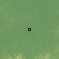 Shaded relief of the 57 km around Jiangguang, drawn from the GMTED2010 grid