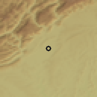 Shaded relief of the 56 km around Jiangyou, drawn from the GMTED2010 grid