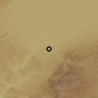 Shaded relief of the 54 km around Jiexiu, drawn from the GMTED2010 grid