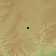 Shaded relief of the 55 km around Jincheng, drawn from the GMTED2010 grid