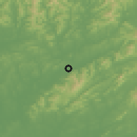 Shaded relief of the 56 km around Jingdezhen, drawn from the GMTED2010 grid