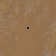 Shaded relief of the 58 km around Jinma, drawn from the GMTED2010 grid
