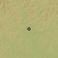 Shaded relief of the 56 km around Baoning, drawn from the GMTED2010 grid