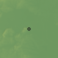 Shaded relief of the 56 km around Jinshi, drawn from the GMTED2010 grid