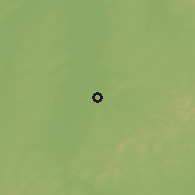 Shaded relief of the 52 km around Jiutai, drawn from the GMTED2010 grid