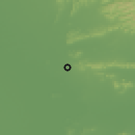 Shaded relief of the 55 km around Kunlun, drawn from the GMTED2010 grid