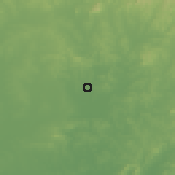 Shaded relief of the 54 km around Laiyang, drawn from the GMTED2010 grid