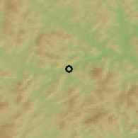 Shaded relief of the 51 km around Langxiang, drawn from the GMTED2010 grid