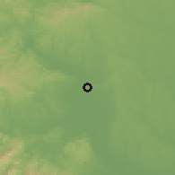 Shaded relief of the 56 km around Laohekou, drawn from the GMTED2010 grid