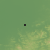 Shaded relief of the 53 km around Liaoyang, drawn from the GMTED2010 grid
