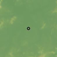 Shaded relief of the 57 km around Linchuan, drawn from the GMTED2010 grid