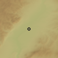 Shaded relief of the 55 km around Linfen, drawn from the GMTED2010 grid