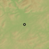 Shaded relief of the 51 km around Linkou, drawn from the GMTED2010 grid