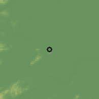 Shaded relief of the 56 km around Linping, drawn from the GMTED2010 grid