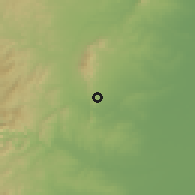 Shaded relief of the 54 km around Linshui, drawn from the GMTED2010 grid