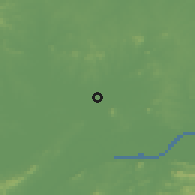 Shaded relief of the 56 km around Liucheng, drawn from the GMTED2010 grid