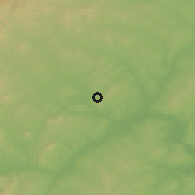 Shaded relief of the 53 km around Beipiao, drawn from the GMTED2010 grid