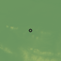 Shaded relief of the 56 km around Bengbu, drawn from the GMTED2010 grid