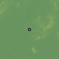 Shaded relief of the 56 km around Maanshan, drawn from the GMTED2010 grid